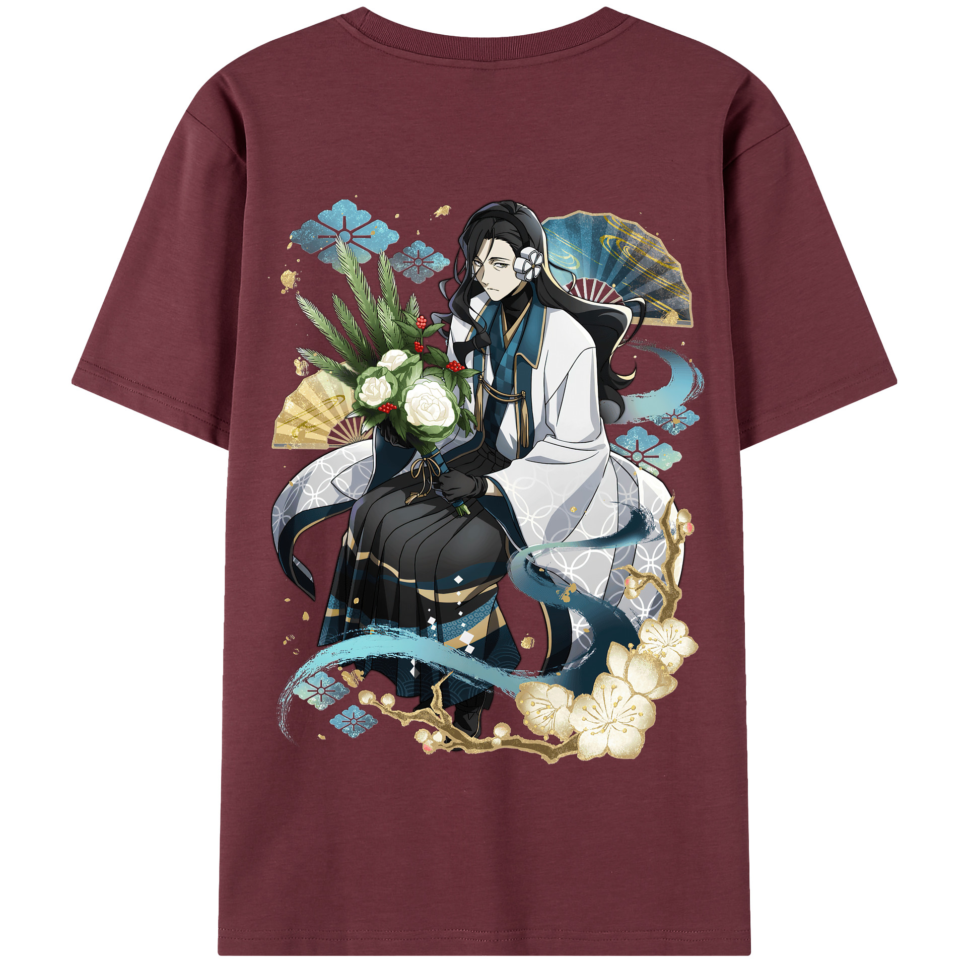 （画像用） 文豪ストレイドッグス Bungo Stray Dogs 綿100％半袖Tシャツ（背面プリント）